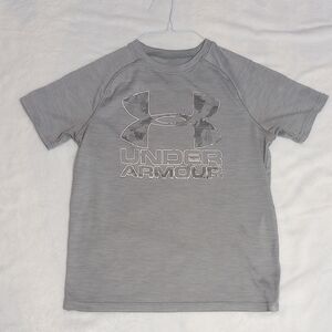 Under Armour Kids Gray Logo Tee